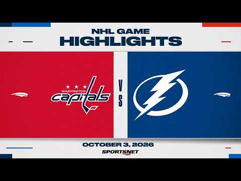 NHL 하이라이트 | 캐피털스 대 라이트닝 - 2026년 10월 4일