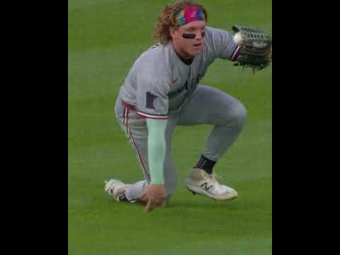 Harrison Bader hustles and makes a nice diving catch in shallow left field!