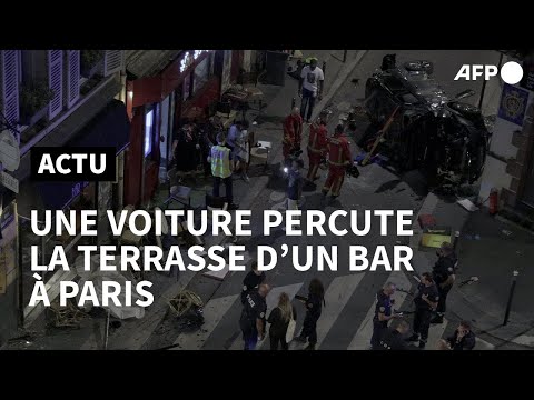 Paris: une voiture percute la terrasse d'un bar, une morte et six blessés | AFP