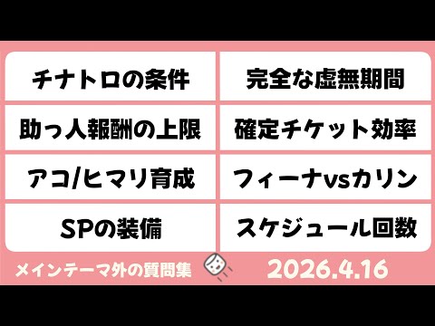 【マシュマロ回答】メイン外回答　助っ人報酬の上限　完全な虚無期間　他【ブルーアーカイブ】Questions and Answers [Blue Archive]