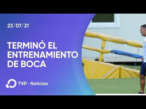 Terminó el entrenamiento de Boca en Casa Amarilla