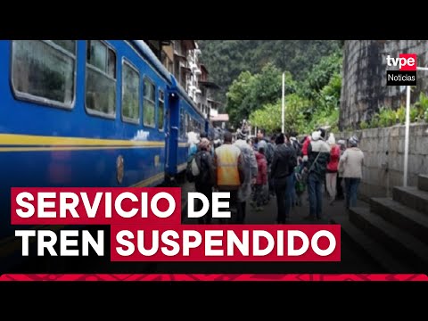 Cusco: servicio de tren está suspendido entre Ollantaytambo y Machupicchu