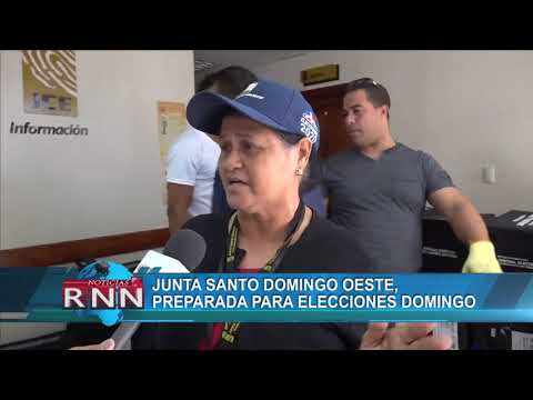 Junta Santo Domingo Oeste, preparada para elecciones domingo