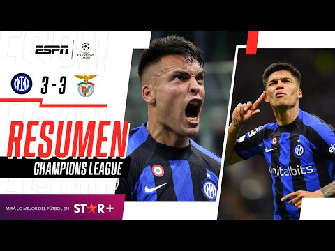 ¡EL TORO MARTÍNEZ Y JOAQUÍN CORREA METIERON AL NEROAZZURRO EN SEMIS! | Inter 3-3 Benfica | RESUMEN