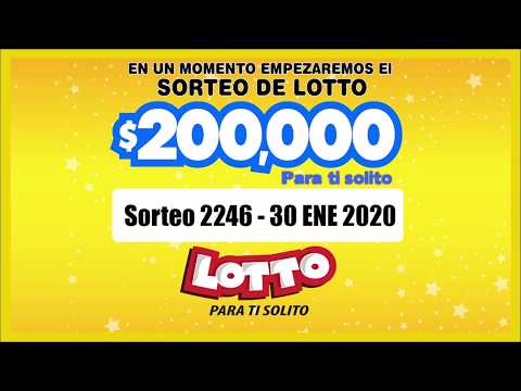 Sorteo Lotto 2246 30-ENE-2020