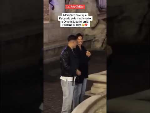 PAULO DYBALA le propone MATRIMONIO a ORIANA SABATINI #shorts