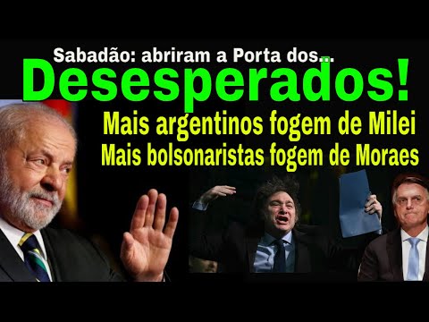 SABADÃO DO CHORO! PF PEGA BOLSONARISTA! DIREITA VÊ MORAES MAIS FORTE! CHUVA DE ARGENTINOS VEM AÍ