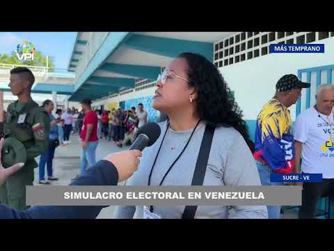 Simulacro electoral en Venezuela edo. Sucre - 30Jun