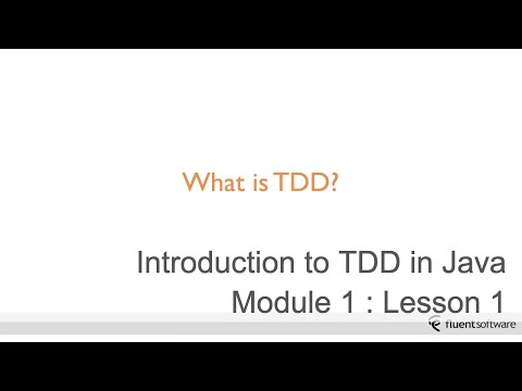 Module 1. Lesson 1. What is TDD?