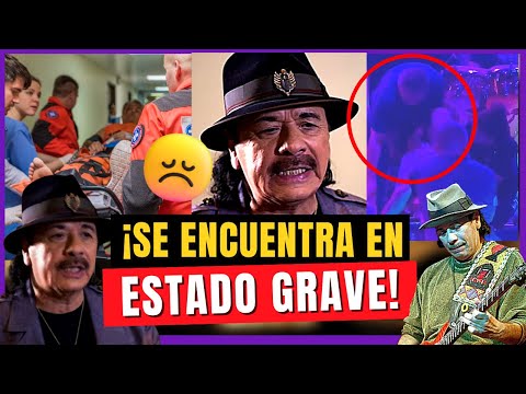 ¡TRÁGICO ACCIDENTE! Carlos Santana se DESPLOMA en el ESCENARIO