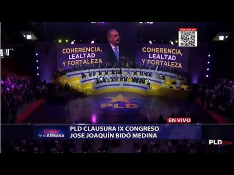 PLD clausura congreso José Joaquín Bidó Medina #ENVIVOCDN #CDN