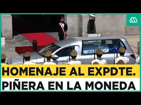 Expresidente Sebastián Piñera recibe los máximos honores en La Moneda