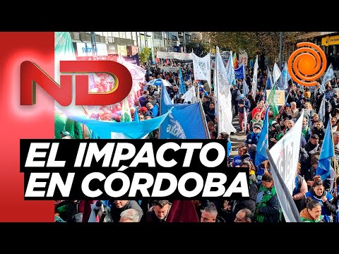 El PARO de la CGT en Córdoba: gremios se movilizan y realizan una acto