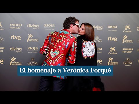 El homenaje de Macarena Gómez y Aldo Comas a Verónica Forqué en los Goya 2022