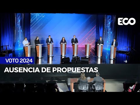 Analistas coinciden en ausencia de propuestas en primer debate presidencial | #EcoNews