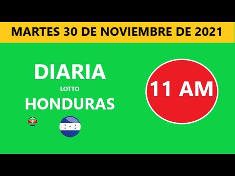 Diaria 11 am honduras loto costa rica La Nica hoy  martes 30 NOVIEMBRE DE 2021 loto tiempos hoy