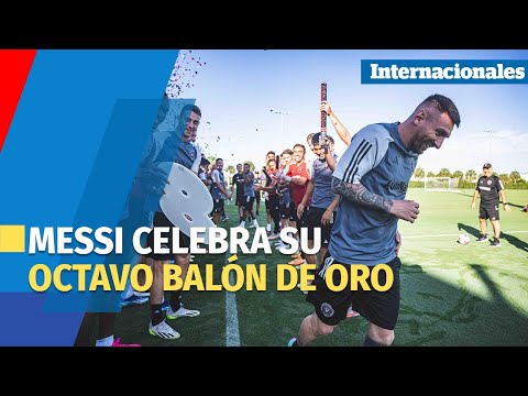 Messi regresa a EUA y celebra su octavo Balón de oro junto a la plantilla del Inter Miami