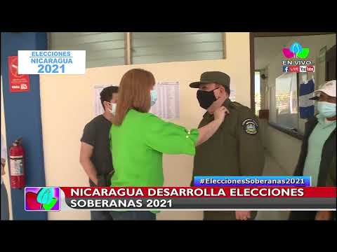 General Julio César Avilés, Comandante en Jefe del Ejército de Nicaragua ejerce su derecho al voto