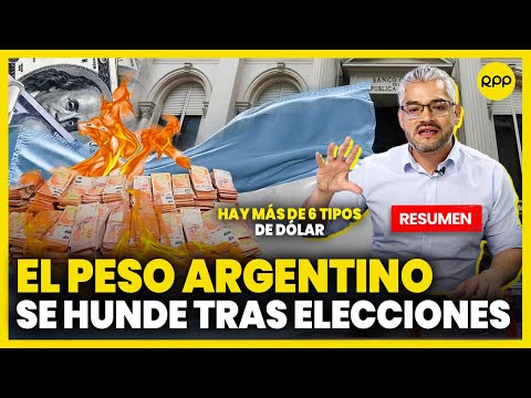 PESO ARGENTINO se devalúa tras triunfo de MILEI en elecciones primarias #ValganVerdades