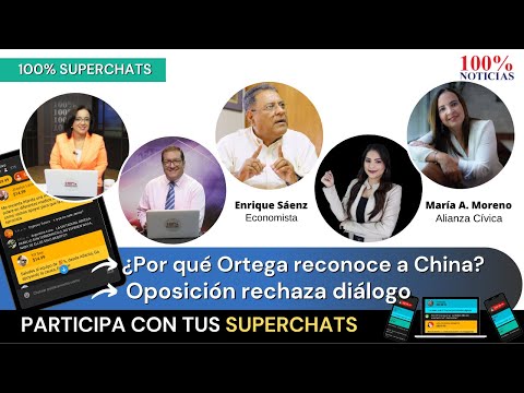 ? ¿Por qué Ortega reconoce a China | Oposición rechaza diálogo | 100% SUPERCHATS