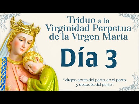 TRIDUO a la Virginidad Perpetua de María Santísima  Día 3 #virgenmaria #triduo