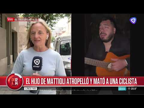 Nico Mattioli atropelló a una ciclista