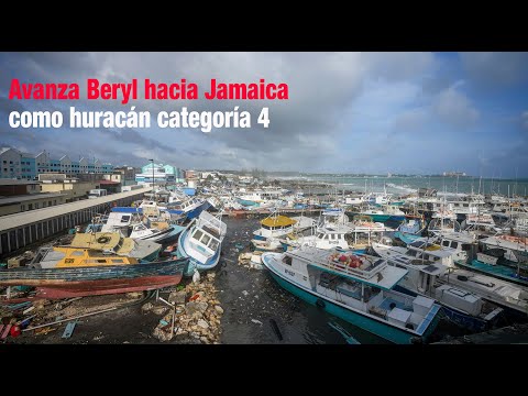 Avanza Beryl hacia Jamaica como huracán categoría 4