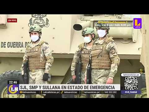 SMP, San Juan de Lurigancho y Sullana son declarados en emergencia por inseguridad