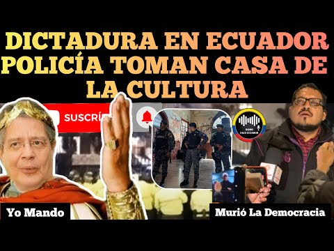 D1CT.4DU.R4 DE LASSO EN ECUADOR POLICÍA SE T0M4N LA CASA DE LA CULTURA EN QUITO RFE TV