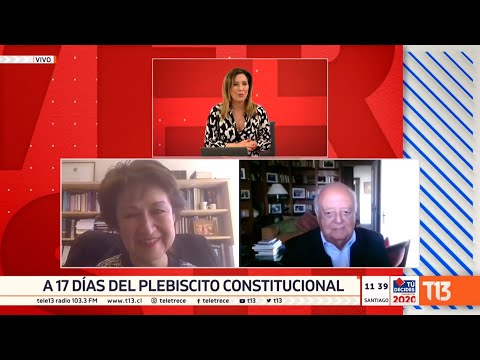 Marisol Peña y José Antonio Viera-Gallo en Conversaciones Constituyentes
