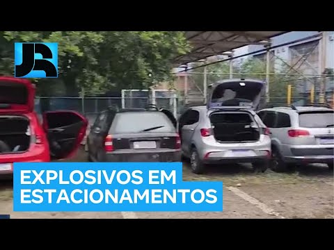 RJ: granadas e explosivos são encontrados em carros estacionados perto de escolas e posto de saúde