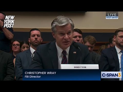 FBI Director Wray says they're working in an unprecedented 'threat environment'