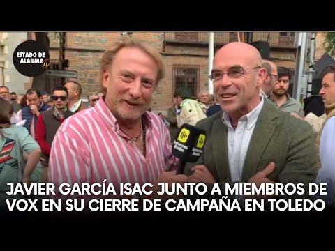 Javier García ISAC junto a miembros de VOX en su CIERRE de campaña en TOLEDO