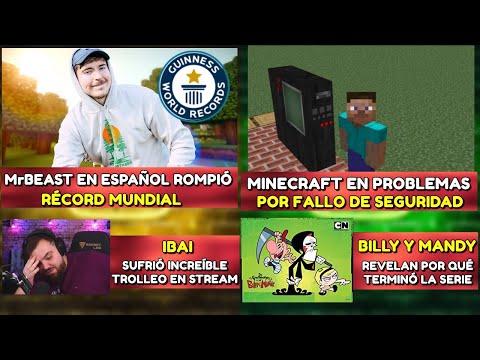 MrBEAST EN ESPAÑOL ROMPIÓ RÉCORD MUNDIAL | TERROR POR GATOS DE MINECRAFT | IBAI CASI BANEADO POR FAN