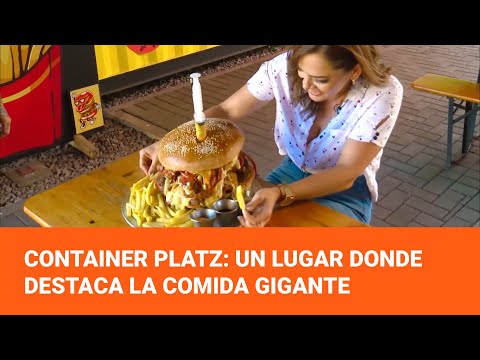 Container Platz: Un lugar gastronómico donde los destaca la comida gigante