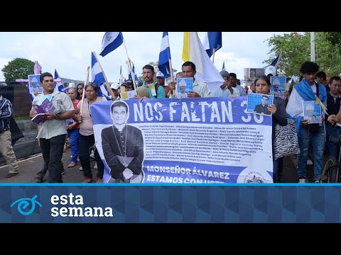 Viacrucis en el exilio: campesinos claman por la libertad de Nicaragua