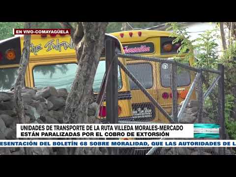 Paralizan buses de la ruta Villeda Morales-Mercado, tras fallida negociación con criminales