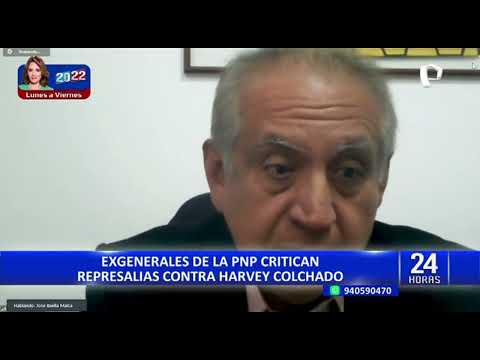 Harvey Colchado: Exgenerales se pronuncian por citación de la  Inspectoría General de la Policía