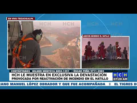 HCH primer medio en sobrevolar la zona cero en El Hatillo luego de devastadores incendios