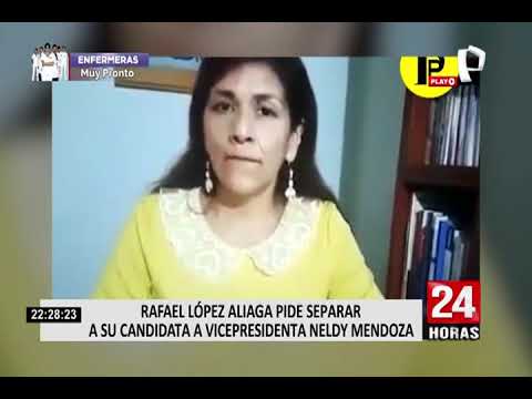 López Aliaga pide renuncia a su vicepresidenta tras polémicas declaraciones