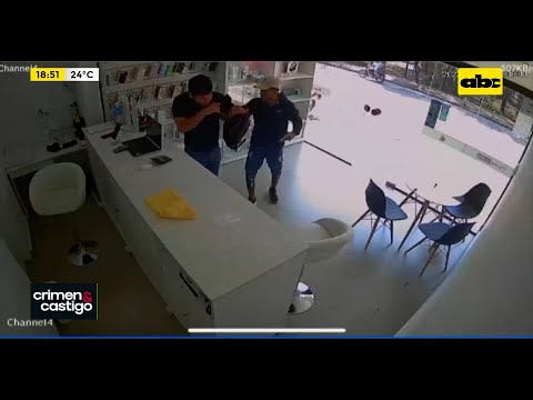 Así logró un empleado frustrar asalto a una tienda de celulares de Villamorra