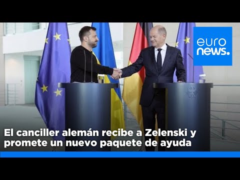 El canciller alemán recibe a Zelenski y promete un nuevo paquete de ayuda militar para Ucrania