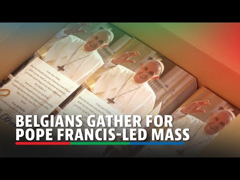 Devout Belgians gather at Brussels stadium to attend Pope-led Mass | ABS-CBN News