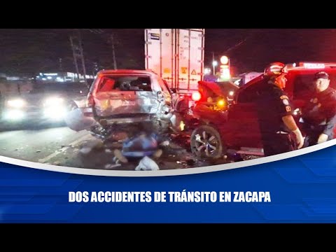 Dos accidentes de tránsito en Zacapa