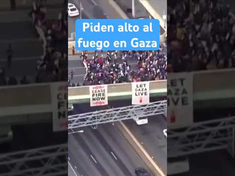 Activistas bloquean carretera en Filadelfia, piden alto al fuego en Gaza