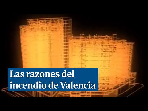 Las razones del incendio de Valencia: El poliuretano y el polietileno gotean fuego