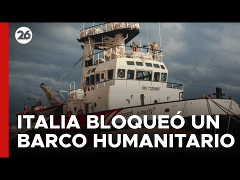 Italia bloqueó un barco humanitario de rescate de migrantes