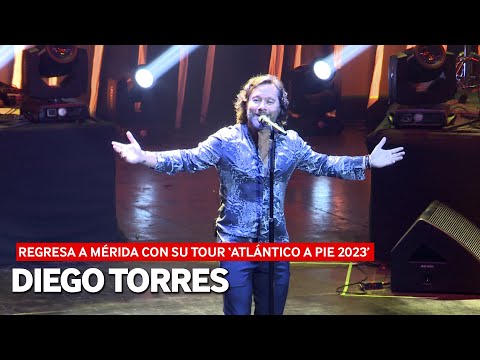 DIEGO TORRES SE PRESENTÓ EN MÉRIDA COMO PARTE DE SU TOUR 'ATLÁNTICO A PIE 2023'.