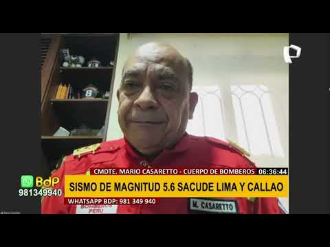 Villa María del Triunfo: hombre cae de tercer piso durante sismo de 5.6 en Lima (2/2)