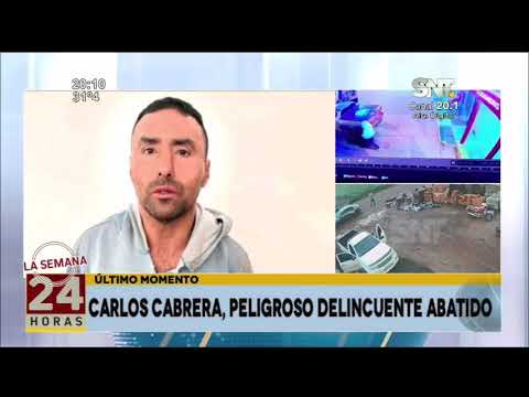 Palabras de la policía sobre el abatimiento de Carlos Cabrera